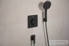 Hansgrohe FIXFIT FINE Q gégecső csatlakozó visszafolyásgátlóval, matt fekete 28884670