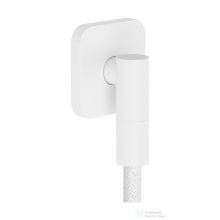   Hansgrohe FIXFIT FINE Q gégecső csatlakozó visszafolyásgátlóval, matt fehér 28884700