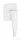 Hansgrohe FIXFIT FINE Q gégecső csatlakozó visszafolyásgátlóval, matt fehér 28884700