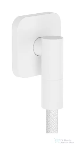 Hansgrohe FIXFIT FINE Q gégecső csatlakozó visszafolyásgátlóval, matt fehér 28884700
