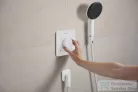 Hansgrohe FIXFIT FINE Q gégecső csatlakozó visszafolyásgátlóval, matt fehér 28884700