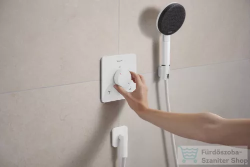 Hansgrohe FIXFIT FINE Q gégecső csatlakozó visszafolyásgátlóval, matt fehér 28884700