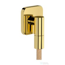   Hansgrohe FIXFIT FINE Q gégecső csatlakozó visszafolyásgátlóval, polírozott arany hatású 28884990