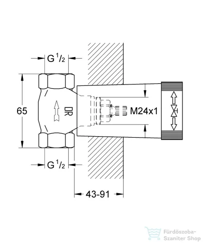 Grohe rejtett szelep,29032000