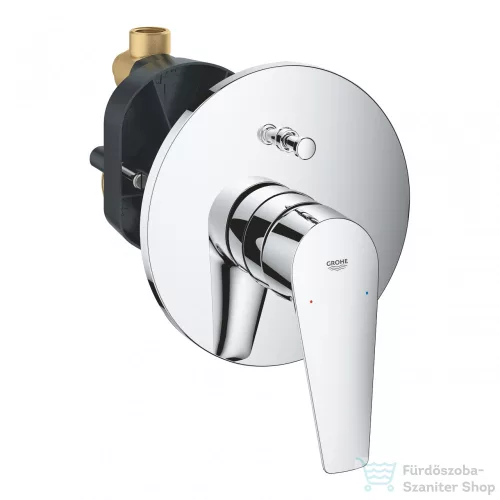 Grohe BauEdge egykaros falsík alatti csaptelep 2 funkciós beépítő testtel, króm 29079001