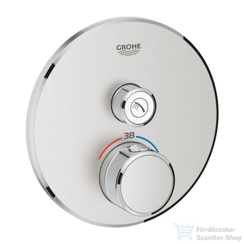 Grohe Grohtherm SmartControl termosztátos falsík alatti csaptelep 1 fogysztóhoz,Supersteel 29118DC0