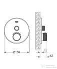 Grohe Grohtherm SmartControl termosztátos falsík alatti csaptelep 1 fogysztóhoz,Supersteel 29118DC0