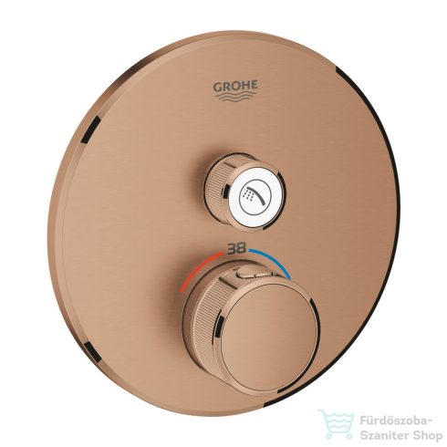 Grohe Grohtherm SmartControl termosztátos falsík alatti csaptelep 1 fogysztóhoz,Brushed Warm Sunset 29118DL0