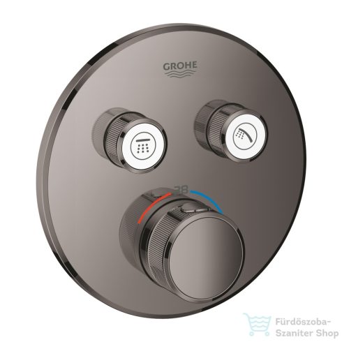 GROHE Grohtherm SmartControl falsík alatti termosztátos csaptelep 2 fogyasztóhoz,belső egység nélkül,Hard Graphite 29119A00