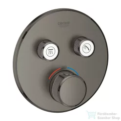   GROHE Grohtherm SmartControl termosztátos színkészlet  2-utas váltóval, szálcsiszolt grafit 29119AL0