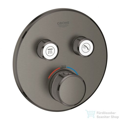 GROHE Grohtherm SmartControl termosztátos színkészlet  2-utas váltóval, szálcsiszolt grafit 29119AL0