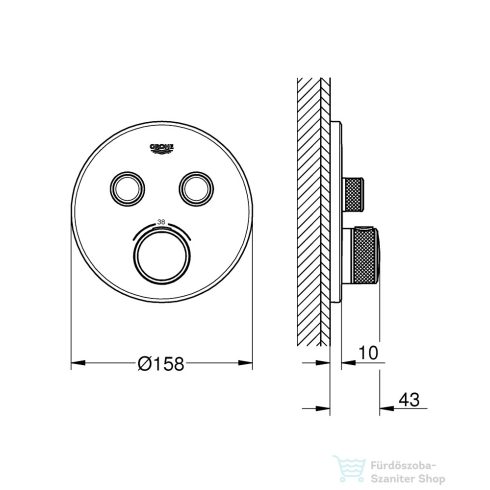Grohe Grohtherm SmartControl termosztátos színkészlet, warm sunset 29119DA0
