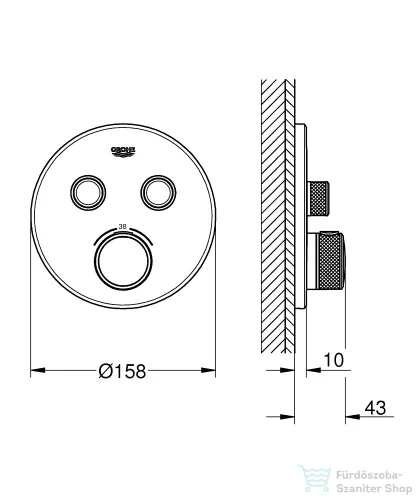Grohe Grohtherm SmartControl termosztátos színkészlet, warm sunset 29119DA0