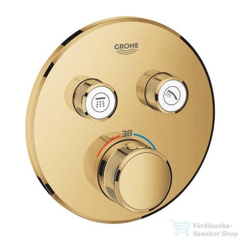 GROHE Grohtherm SmartControl falsík alatti termosztátos csaptelep 2 fogyasztóhoz,belső egység nélkül,Cool Sunrise 29119GL0