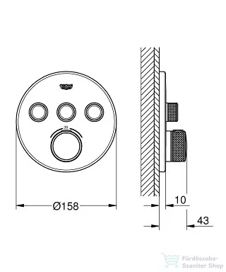 GROHE Grohtherm SmartControl termosztátos színkészlet 29121000