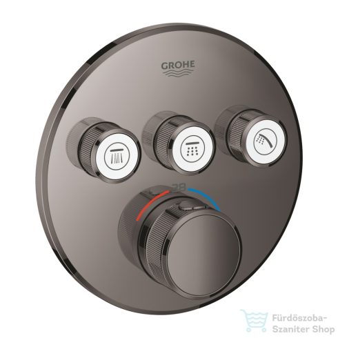 Grohe GROHTHERM Smartcontrol falsík alatti termosztátos kád/zuhany csaptelep,Hard Graphite 29121A00