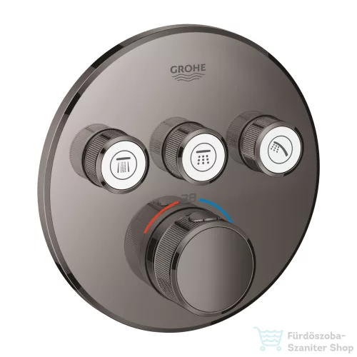Grohe GROHTHERM Smartcontrol falsík alatti termosztátos kád/zuhany csaptelep,Hard Graphite 29121A00
