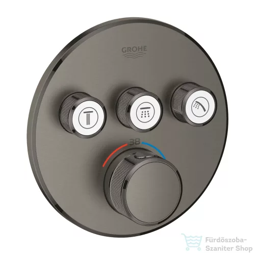 Grohe GROHTHERM Smartcontrol falsík alatti termosztátos kád/zuhany csaptelep,Brushed Hard Graphite 29121AL0