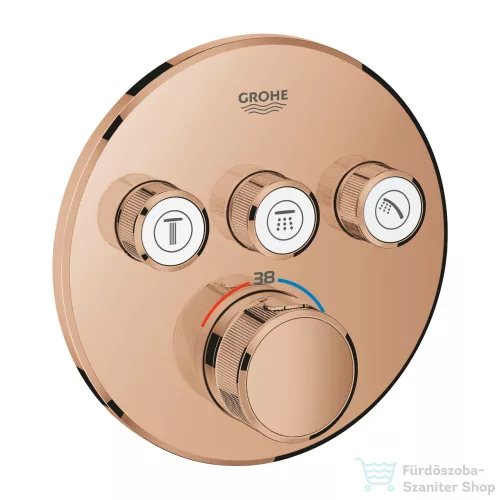 Grohe GROHTHERM Smartcontrol falsík alatti termosztátos kád/zuhany csaptelep,Warm Sunset 29121DA0