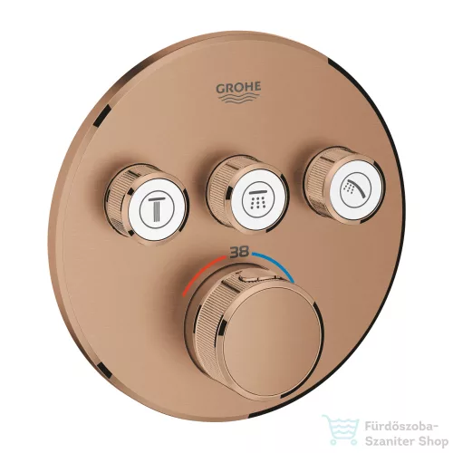 Grohe GROHTHERM Smartcontrol falsík alatti termosztátos kád/zuhany csaptelep,Brushed Warm Sunset 29121DL0