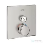GROHE Grohtherm SmartControl falsík alatti termosztátos csaptelep 1 fogyasztóhoz,belső egység nélkül,SuperSteel 29123DC0