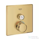 GROHE Grohtherm SmartControl falsík alatti termosztátos csaptelep 1 fogyasztóhoz,belső egység nélkül,Brushed Cool Sunrise 29123GN0