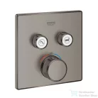 GROHE Grohtherm SmartControl falsík alatti termosztátos csaptelep 2 fogyasztóhoz,belső egység nélkül,Brushed Hard Graphite 29124AL0