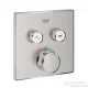 GROHE Grohtherm SmartControl falsík alatti termosztátos csaptelep 2 fogyasztóhoz,belső egység nélkül,Supersteel 29124DC0