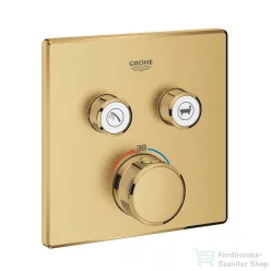   GROHE Grohtherm SmartControl falsík alatti termosztátos csaptelep 2 fogyasztóhoz,belső egység nélkül,Brushed Cool Sunrise 29124GN0