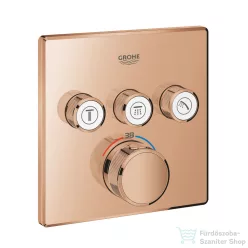   Grohe Grohtherm SmartControl termosztátos falsík alatti színkészlet 3 fogysztóhoz,Warm Sunset 29126DA0
