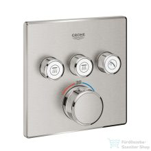  Grohe Grohtherm SmartControl termosztátos falsík alatti színkészlet 3 fogysztóhoz,Supersteel 29126DC0