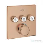 Grohe Grohtherm SmartControl termosztátos falsík alatti színkészlet 3 fogysztóhoz,Brushed Warm Sunset 29126DL0