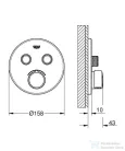 Grohe SmartControl falsík alatti csaptelep 2 fogyasztóhoz, króm 29145000