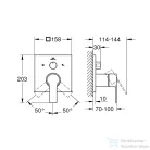 Grohe Allure Egykaros keverő, 3-utas vátóval, brushed warm sunset 29176DL1