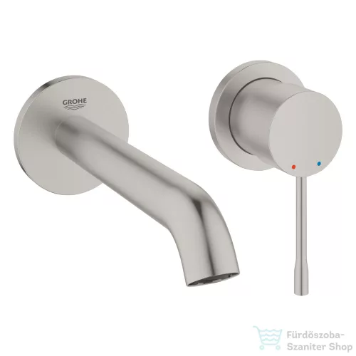 Grohe Essence New falsík alatti mosdó csaptelep 18,3 cm-es kifolyóval,leeresztő és belső egység nélkül,Supersteel 29192DC1