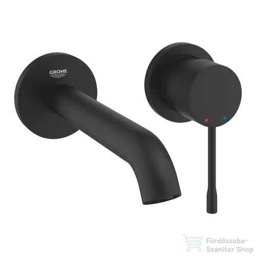 Grohe Essence New falsík alatti mosdó csaptelep 18,3 cm-es kifolyóval,leeresztő és belső egység nélkül,Phantom Black 29192KF1