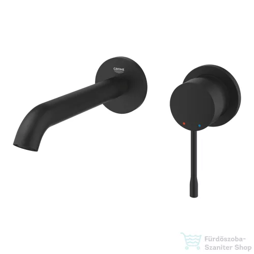 Grohe Essence New falsík alatti mosdó csaptelep 18,3 cm-es kifolyóval,leeresztő és belső egység nélkül,Phantom Black 29192KF1