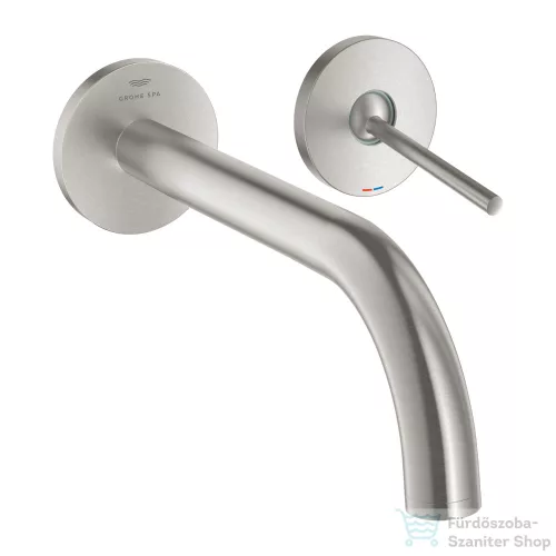 Grohe ATRIO falsík alatti mosdó csaptelep 22,1 cm-es kifolyóval,leeresztő és belső egység nélkül,Supersteel 29406DC0