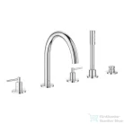 Grohe ATRIO 5 üléses kádtöltő csaptelep zuhanyszettel,alaptest nélkül,Króm 29407000