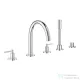 Grohe ATRIO 5 üléses kádtöltő csaptelep zuhanyszettel,alaptest nélkül,Króm 29407000