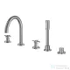 Grohe ATRIO 5 üléses kádtöltő csaptelep zuhanyszettel,alaptest nélkül,Supersteel 29408DC0