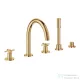 Grohe ATRIO 5 üléses kádtöltő csaptelep zuhanyszettel,alaptest nélkül,Cool Sunrise 29408GL0