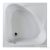 Sapho CARMEN szögletes zuhanytálca 90x90x30cm, mély, fehér lábbal 29611
