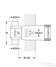 Grohe csempeszelep, 1/2″ 29801000