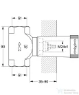 Grohe csempeszelep, 1″ 29805000