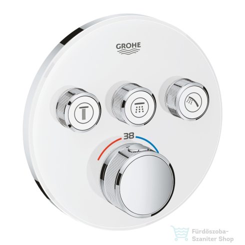 Grohe Grohtherm SmartControl termosztátos színkészlet, fehér üveg 29904LS0