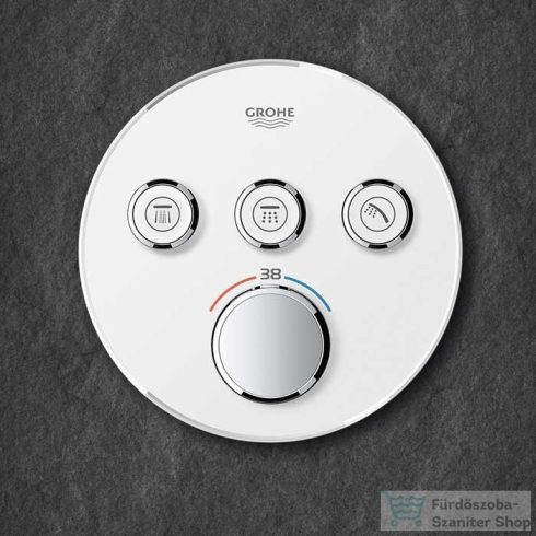 Grohe Grohtherm SmartControl termosztátos színkészlet, fehér üveg 29904LS0