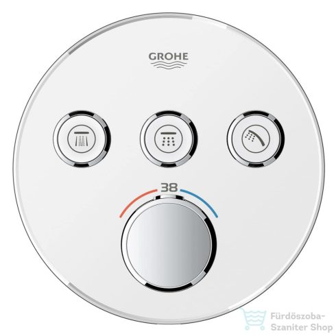 Grohe Grohtherm SmartControl termosztátos színkészlet, fehér üveg 29904LS0