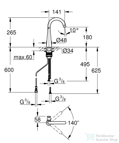Grohe ZEDRA EGYVIZES KONYHAI CSAPTELEP SZŰRŐ FUNKCIÓVAL króm 30026002