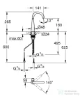 Grohe ZEDRA EGYVIZES KONYHAI CSAPTELEP SZŰRŐ FUNKCIÓVAL matt szuperacél 30026DC2